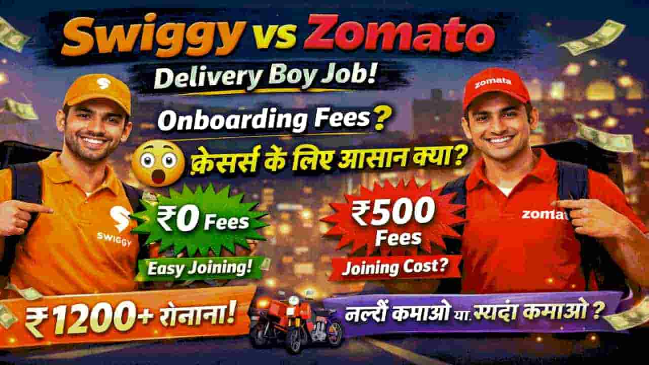 Swiggy vs Zomato Delivery boy Job Swiggy vs Zomato Delivery boy Job
